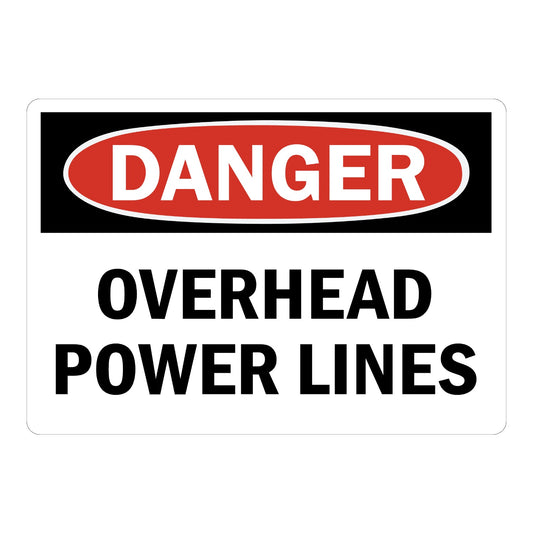 OSHA Danger: Overhead Power Lines