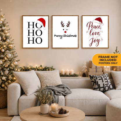 Merry Christmas Peace Love Joy Poster