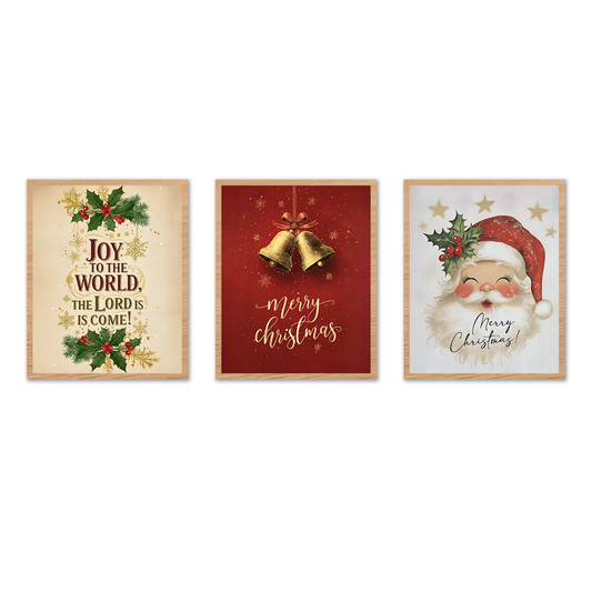 Joy to the World Christmas Holiday Poster