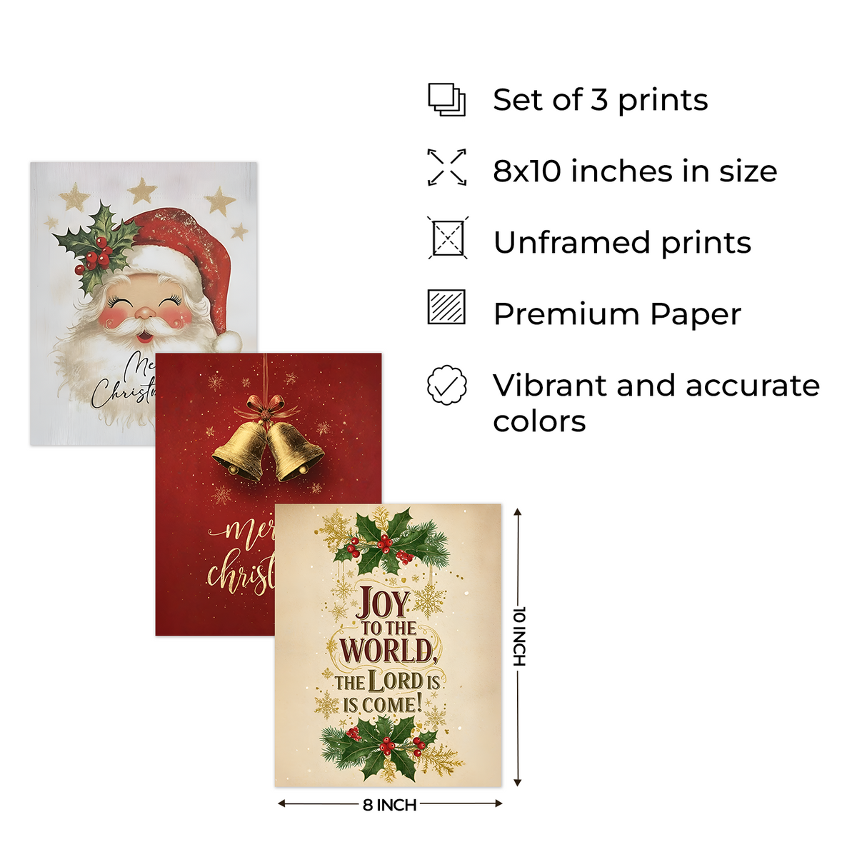 Joy to the World Christmas Holiday Poster