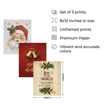 Joy to the World Christmas Holiday Poster