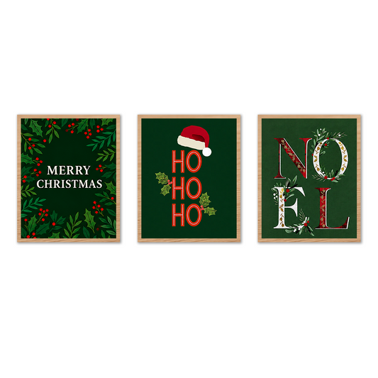 Noel Festive Christmas Greetings Poster