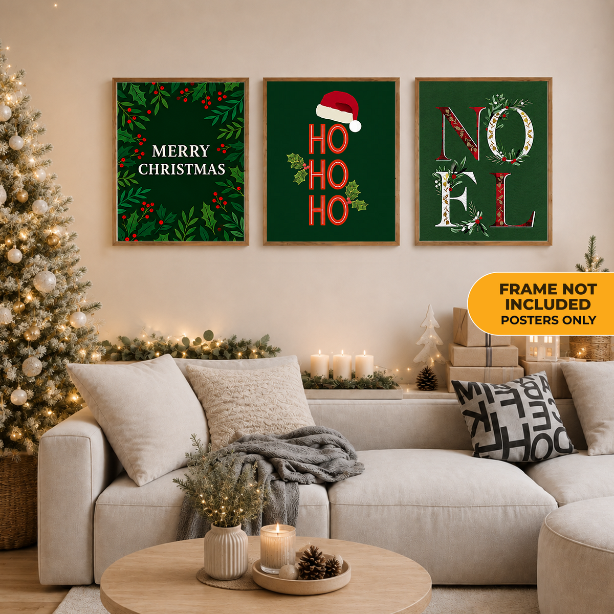 Noel Festive Christmas Greetings Poster