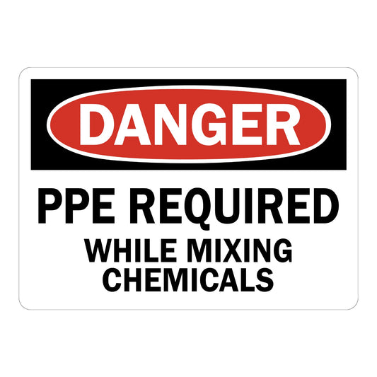 OSHA Danger: PPE Required While Mixing Chemicals