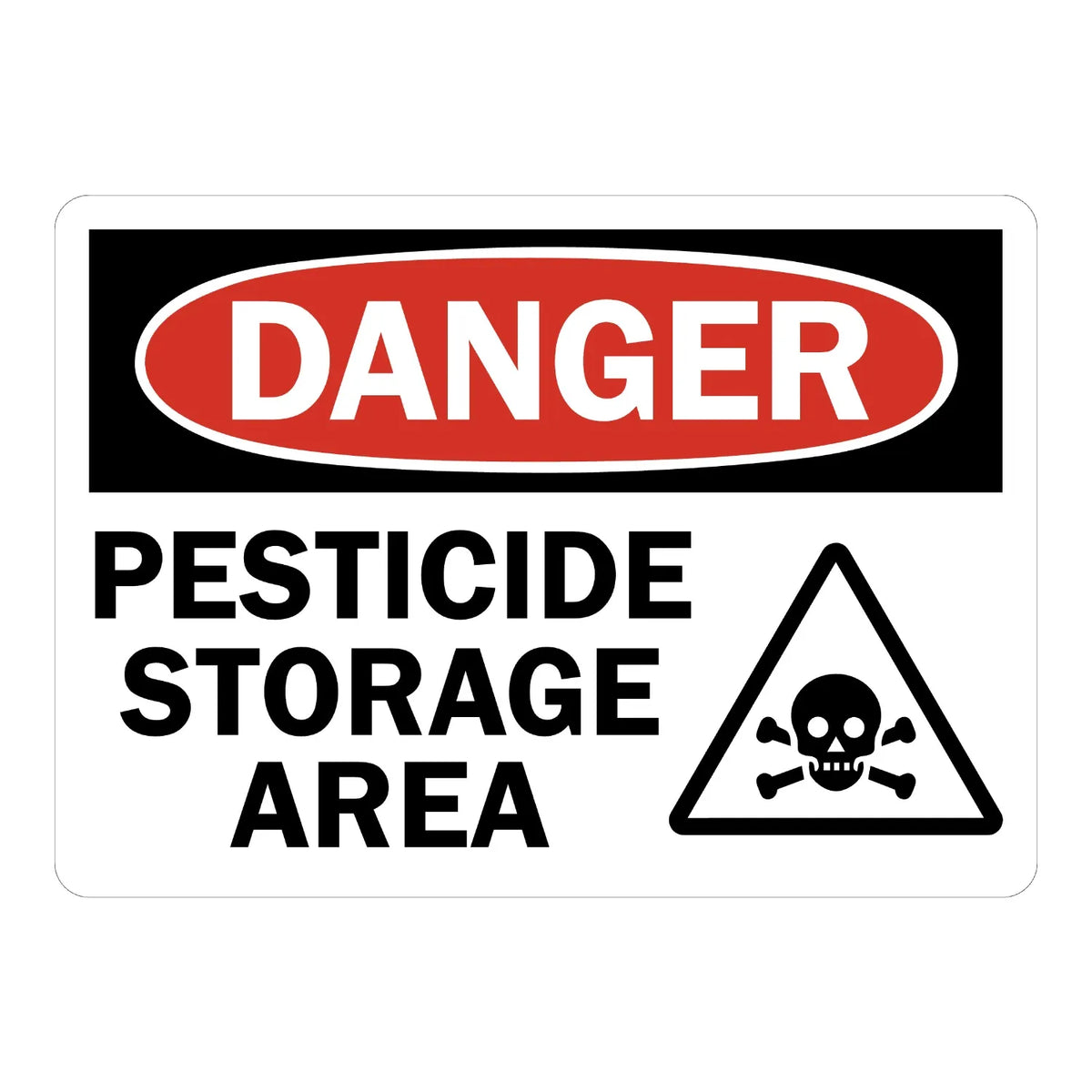 OSHA Danger: Pesticide Storage Area (With Graphic)