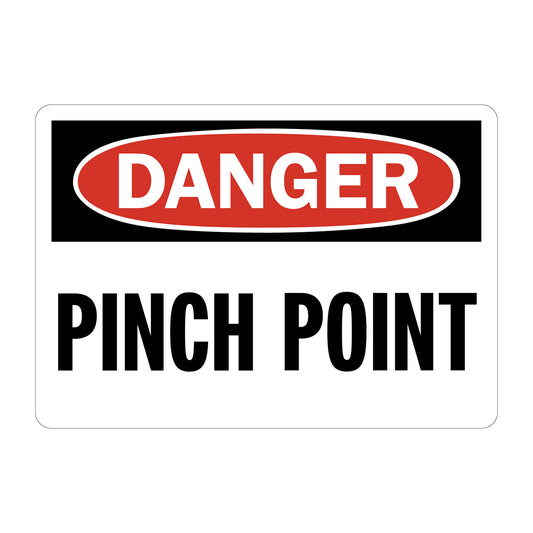 OSHA Danger: Pinch Point