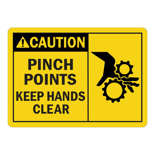 ANSI Caution: Pinch Points Keep Hands Clear