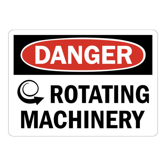 OSHA Danger: Rotating Machinery