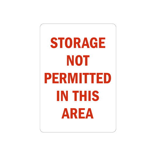 Hazard Chemical Storage Area: Storage Not Permitted in This Area