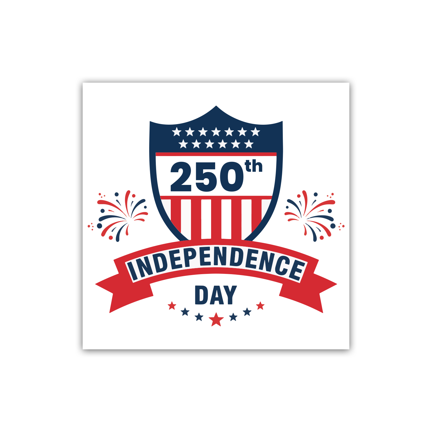 USA 250th Anniversary Sticker – 250th Independence Day Design