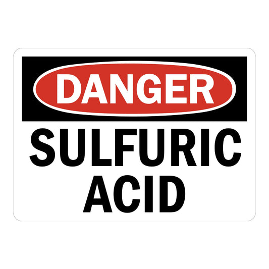 OSHA Danger: Sulfuric Acid