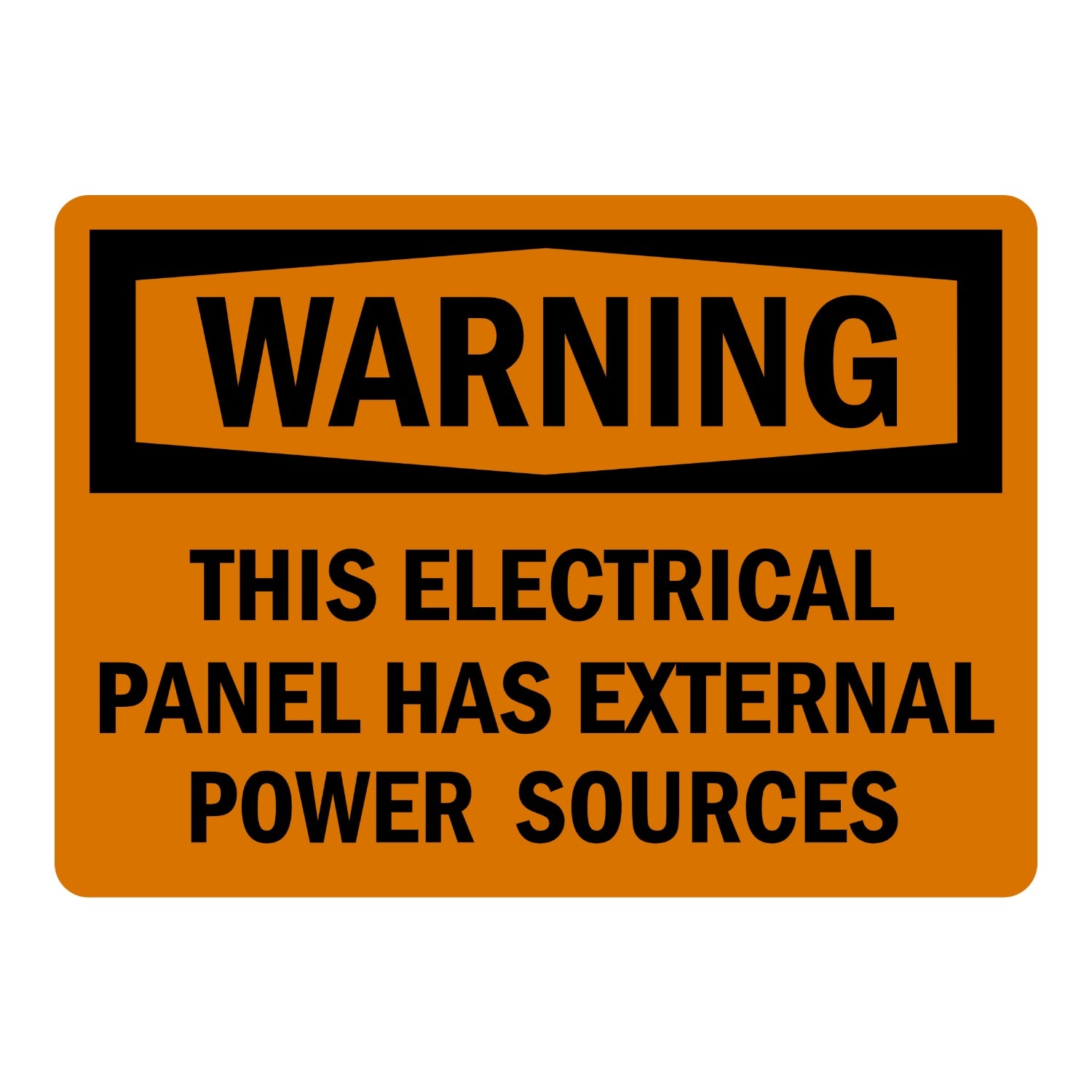 OSHA Warning: This Electrical Panel Has External Power Sources
