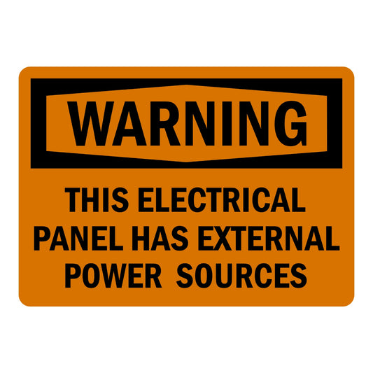 OSHA Warning: This Electrical Panel Has External Power Sources