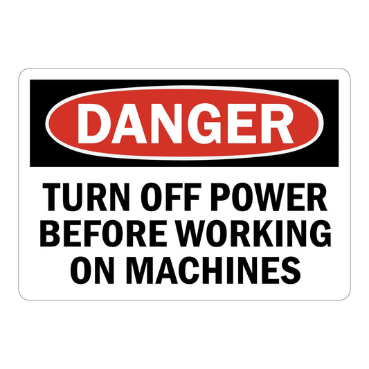 OSHA Danger: Turn Off Power Before Working On Machines
