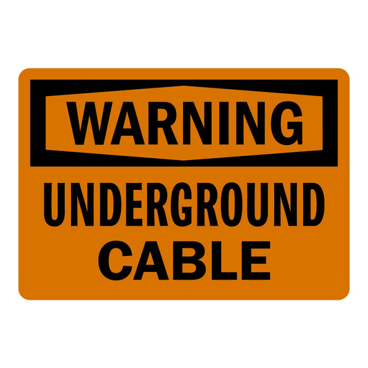 OSHA Warning: Underground Cable