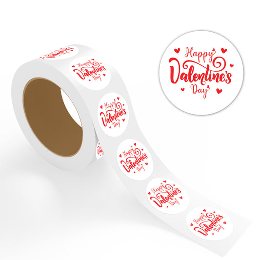 Valentine’s Day Sticker – Elegant Red Text Design