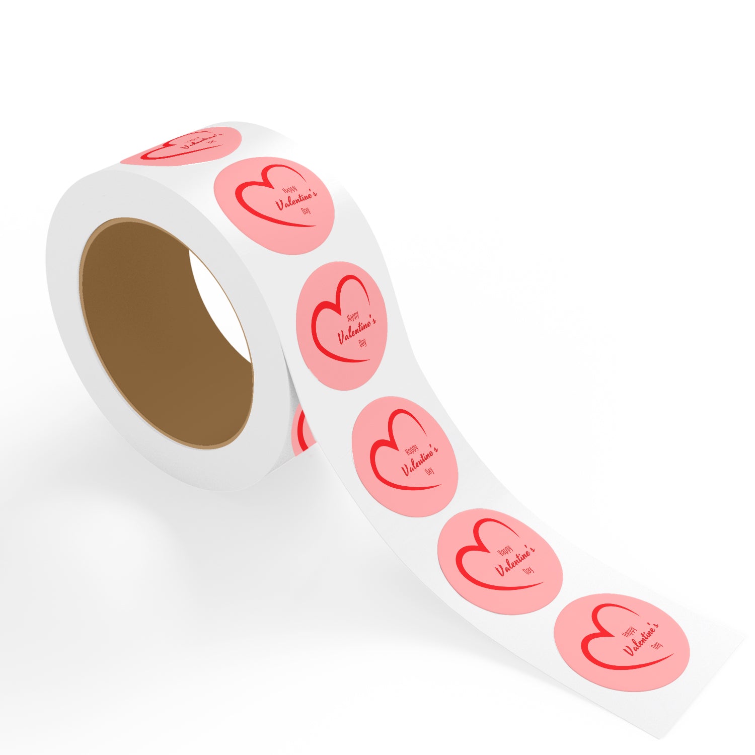 Valentine’s Day Sticker – Minimal Pink Heart Design