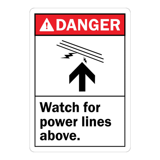 ANSI Danger: Watch for Power Lines Above