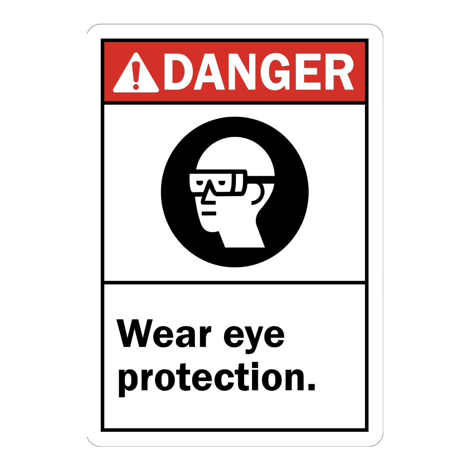 ANSI Danger: Wear Eye Protection