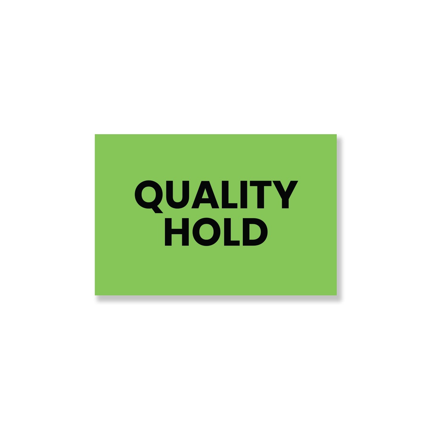 StickerJet Quality Hold – OSHA Quality Control Roll Labels – 2x3" Rectangle Labels – 500 Qty/Roll – Paper, Easy Peel And Stick, Strong Adhesive, Made In USA
